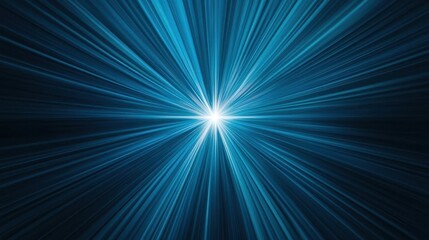 Abstract blue light beams forming a cross, medical imaging and radiology