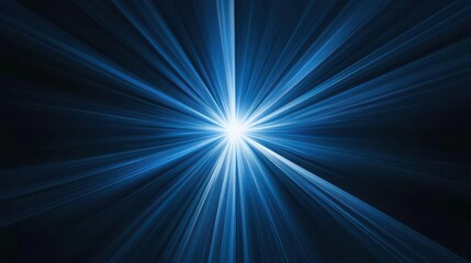 Fototapeta premium Abstract blue light beams forming a cross, medical imaging and radiology