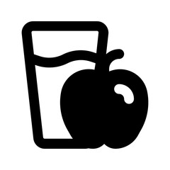healthy food glyph icon