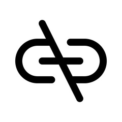 unlink glyph icon