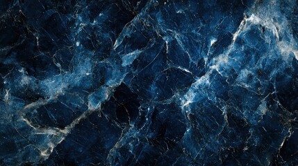 Obraz premium Dark Blue Marble Texture Background