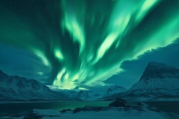 Fototapeta premium a beautiful and breathtaking natural scenery