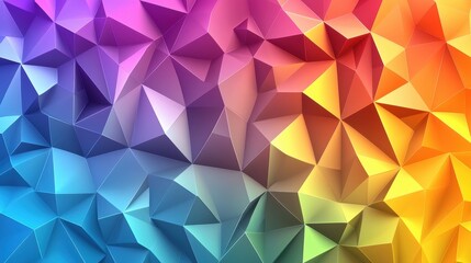 Fototapeta premium Abstract Colorful Geometric Low Poly Background