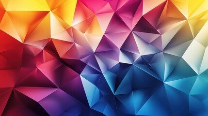 Obraz premium Abstract Geometric Background with Colorful Triangles