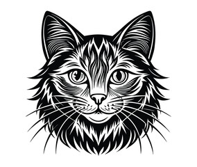 illustration of a cat vector silhouette