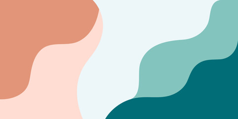 Modern colorful abstract background with dynamic wavy shapes, Minimal flowing wavy background, vector, illustration