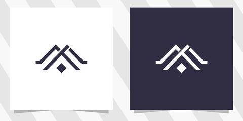 Fototapeta premium Letter m logo design vector
