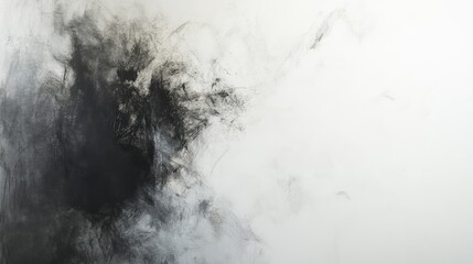 Fototapeta premium An abstract art piece with white space forming part of the composition, emphasizing how negative space contributes to visual impact.