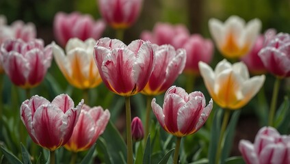 Fototapeta premium Nature Scenes:Spring Blossoms: Vibrant, colorful flowers like tulips or daisies.