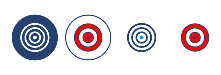 Target icon vector. goal icon vector. target marketing icon vector