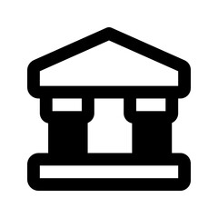 bank glyph icon