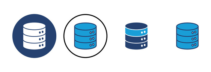 Database icon vector. database vector icon