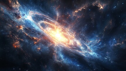 Cosmic Spiral Galaxy.