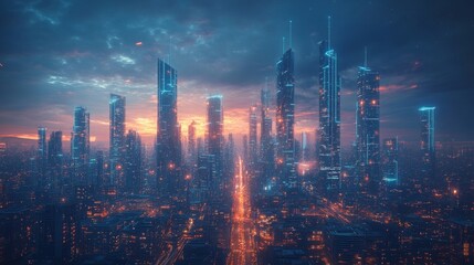 Futuristic Cityscape.