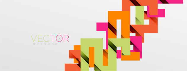 Color bend lines with shadow texture effect. Vector Illustration For Wallpaper, Banner, Background, Card, Book Illustration, landing page