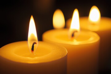 Warm Glow of Festive Candles