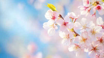 Delicate Cherry Blossoms in Spring