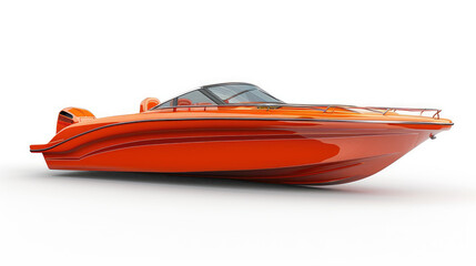 speed boat isolated White Background
