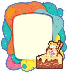 Colorful Cake Celebration Frame