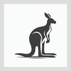 Naklejka premium Kangaroo illustration vector