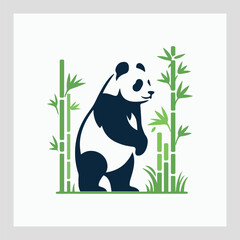 Panda with a illustration 