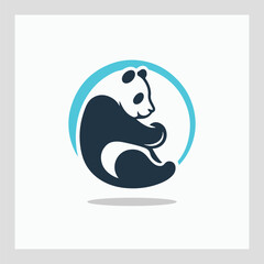 Panda with a illustration 