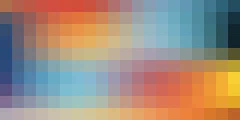 Abstract Square Pixel Mosaic Background