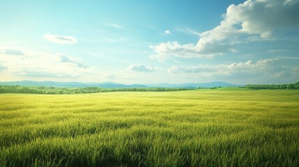 Obraz premium An open field with no obstacles, capturing the idea of endless possibilities and opportunities.