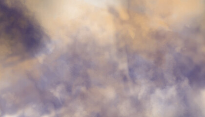 Watercolor texture. Abstract background. Clouds in the sky.