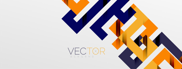 Color bend lines with shadow texture effect. Vector Illustration For Wallpaper, Banner, Background, Card, Book Illustration, landing page