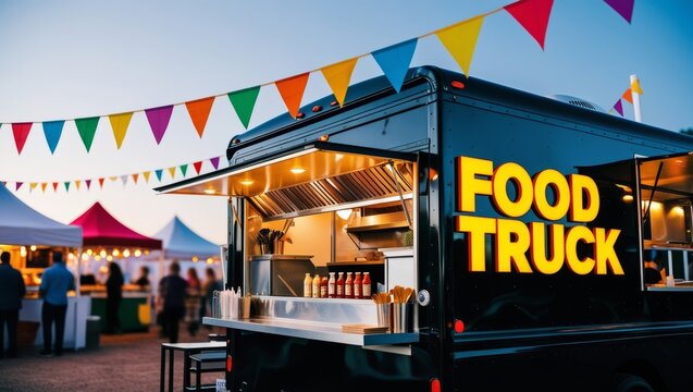 Food trucks are available for off-site parties.