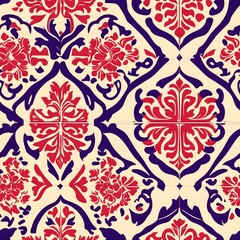 Popular Thai silk seamless pattern with a classic/traditional design.