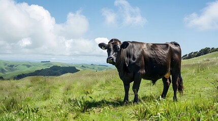 New Zealand Angus beef cow. 