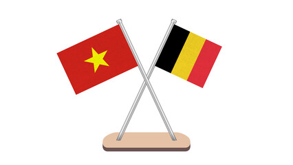 Belgium Vietnam Flag