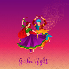 Happy Navratri social media post.