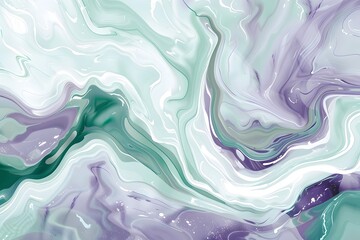 Abstract liquid marble texture background in light purple pastel color,