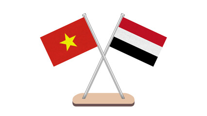 Yemen Vietnam Flag