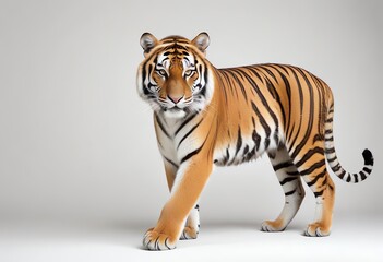 tiger on white