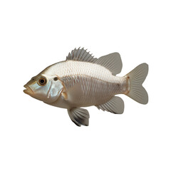 Obraz premium TRANSPARENT PNG ULTRA HD 8K A solitary Corydoras fish with delicate fins, a rounded body, and unique patterns clearly visible, floating against a transparent background