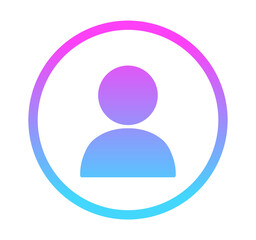 ネオンカラーのグラデーション｜ユーザーアイコン