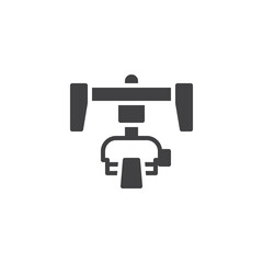 Camera stabilizer system vector icon