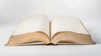 Obraz premium Open book, blank white pages. 