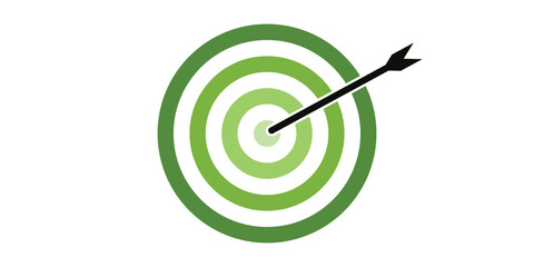 Light green shade bullseye dart target icon. Dart target goal marketing sign. Arrow dart logo vector. Winner dart sign. © Arif