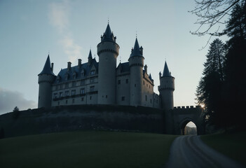 Fototapeta premium A beautiful castle in the heart of nature