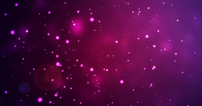 Colorful bokeh background shiny particles falling light rays moving 4K video. Clean soft elegant luxury Happy New Year festive events sparkly bg. Game atmosphere birthday bash animation. Glowy embers

