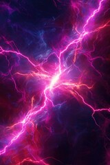 Fototapeta premium Close-up purple and red lightning