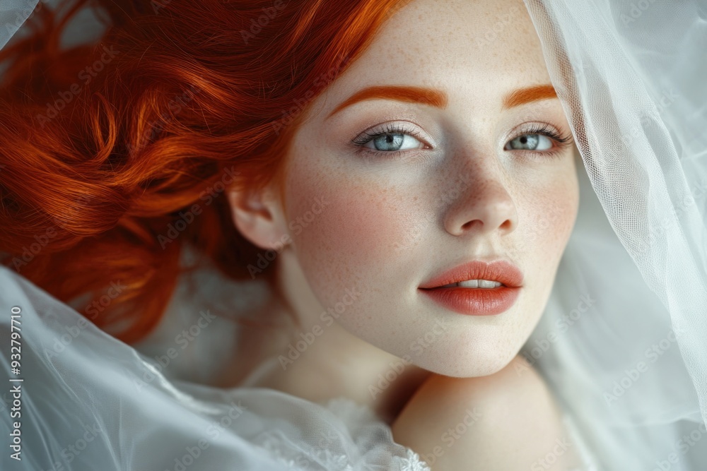 Canvas Prints Woman with red hair