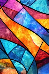 Stained Glass Window Close-Up