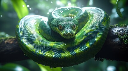 Fototapeta premium Green Tree Python