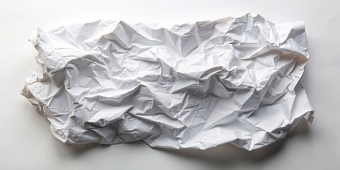 White Crumpled Paper Texture, abstract, texture, background, design